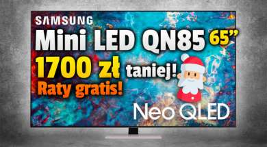 Samsung QN85 65 cali telewizor 4K promocja Media Expert grudzień 2021 okładka 2