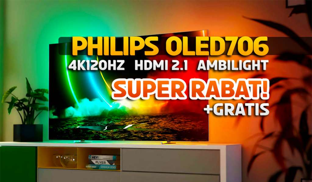 To najlepszy i najtańszy TV OLED w tym momencie! Wielki rabat na Philips OLED706 z HDMI 2.1 i Ambilight - gdzie?