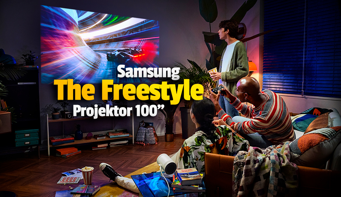 Fantastyczny mobilny projektor Samsung The Freestyle 100″ w mega promocji: akcesoria gratis!