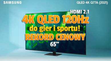 telewizor 4K Samsung Q77A Q70A 65 cali promocja Media Expert czerwiec 2022 oferta 3