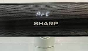 test recenzja soundbar Sharp HT-SBW202 wyświetlacz arc