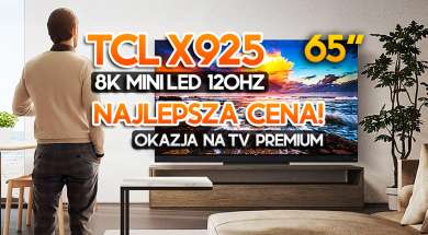 TCL X925 8K Mini LED promocja styczeń 2022 okładka