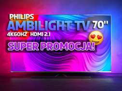 Philips PUS8536 70 cali telewizor 2021 promocja Media Expert luty 2022 okładka