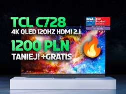 telewizor TCL QLED C728 65 cali promocja Media Expert luty 2022 okładka