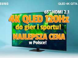 telewizor Samsung QLED Q77A 2021 promocja projekt