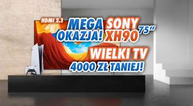 Sony XH90 75 cali telewizor 2020 promocja media expert luty 2022 okładka