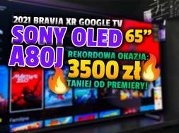 telewizor Sony BRAVIA XR OLED A80J 65 cali promocja Media Expert marzec 2022 okładka