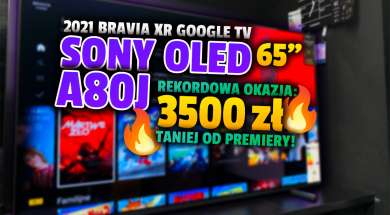 telewizor Sony BRAVIA XR OLED A80J 65 cali promocja Media Expert marzec 2022 okładka