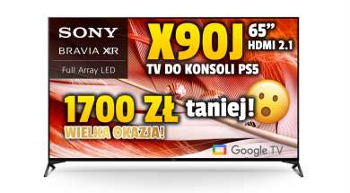 Telewizor Sony X90J 65 cali promocja Media Expert marzec 2022 okładka 3