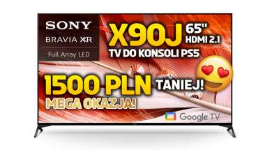 Telewizor Sony X90J 65 cali promocja Media Expert marzec 2022 okładka