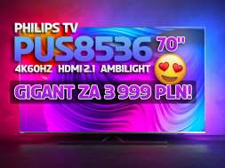 Philips PUS8536 70 cali telewizor 2021 promocja Media Expert marzec 2022 okładka
