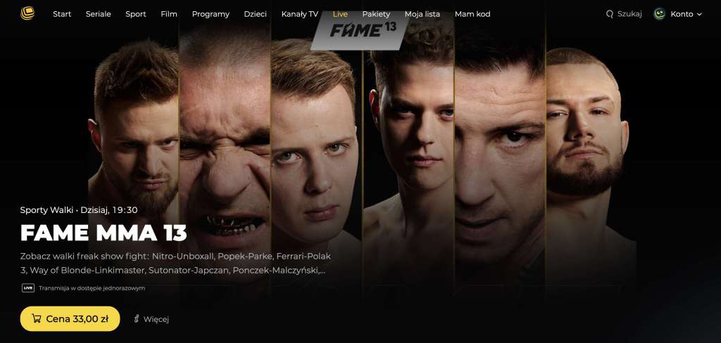FAME MMA dziś po raz pierwszy w telewizji! Gdzie i jak oglądać w TV FAME 13?