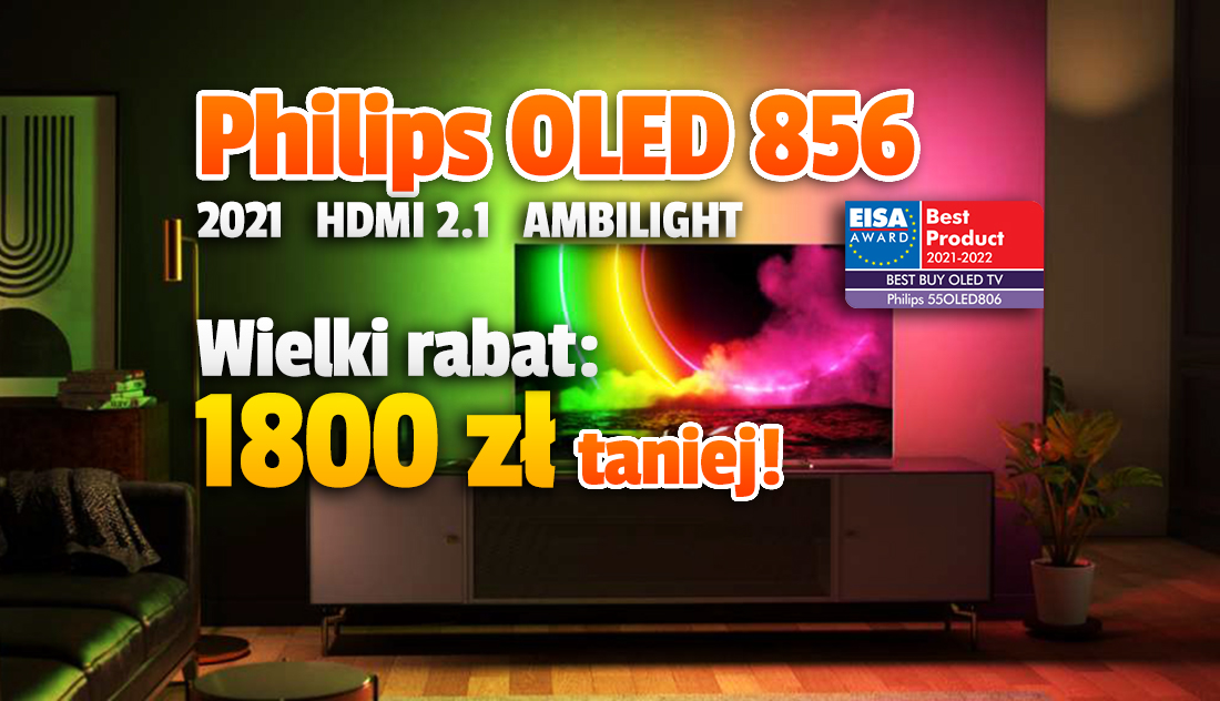 Genialna cena topowego telewizora OLED od Philips! Model z nagrodą “Najlepszy zakup” aż 1800 zł taniej – gdzie?