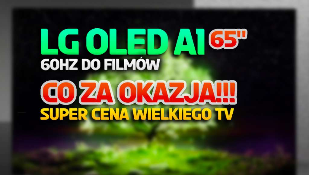 65-calowy telewizor OLED za 3999 zł?! To możliwe! Wielka promocja na super model LG! Gdzie?