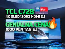telewizor TCL QLED C728 55 cali promocja Media Expert kwiecień 2022 okładka