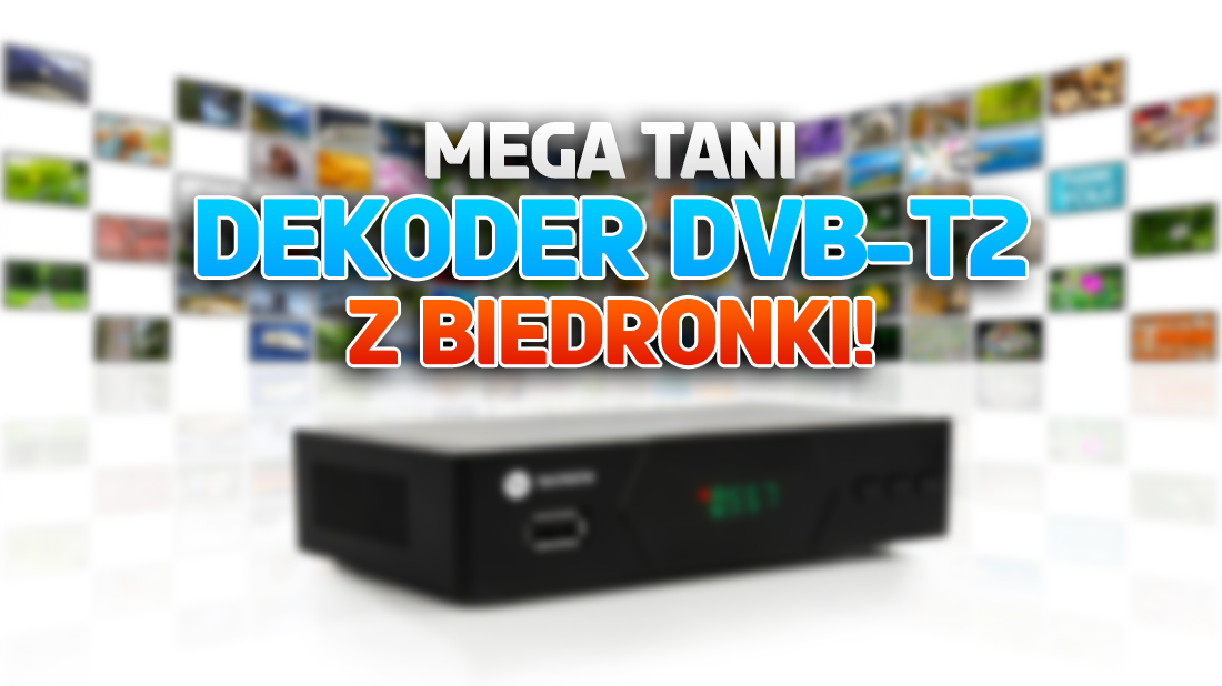 Tani dekoder DVB-T2 z Biedronki hitem! Czy warto kupić do telewizji naziemnej? To najlepsza okazja na rynku!