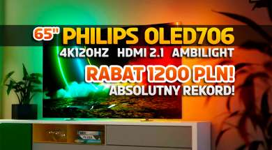 Philips OLED 706 65 cali media expert promocja kwiecień 2022 okładka