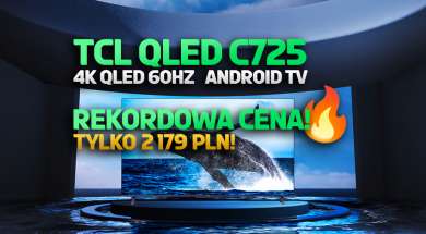 telewizor 4K QLED 60Hz TCL C725 55 cali promocja Media Expert kwiecień 2022 okładka