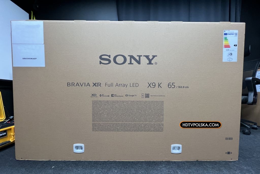 Test Sony X90K karton