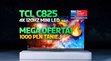 TCL C825 55 cali telewizor 4K promocja Media Expert maj 2022 okładka