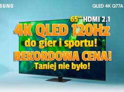 telewizor Samsung QLED Q77A 2021 promocja projekt