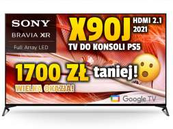 Telewizor Sony X90J 65 cali promocja Media Expert sierpień 2022 okładka