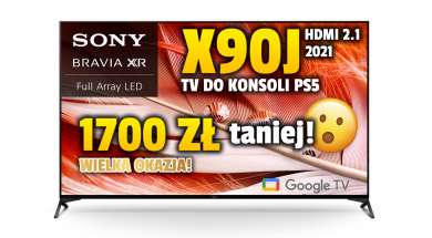 Telewizor Sony X90J 65 cali promocja Media Expert czerwiec 2022 okładka
