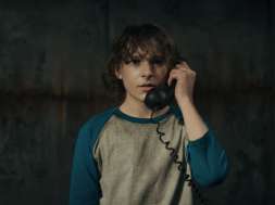 Mason Thames as Finney Shaw in The Black Phone, directed by Scott Derrickson.