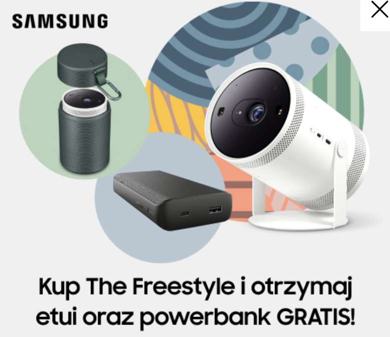 Mega okazja na przełomowy projektor Samsung The Freestyle! Rabat 1000 zł, etui i powerbank gratis! Gdzie?