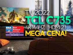 telewizor 2022 TCL QLED C735 85 cali oferta media expert marzec 2023 okładka