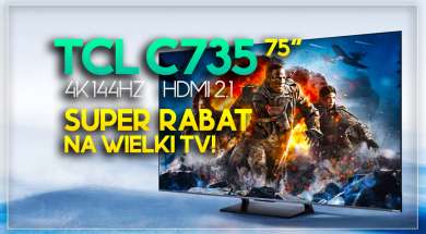 telewizor 2022 TCL QLED C735 75 cali oferta media expert październik 2022 okładka