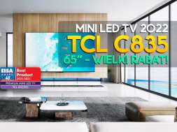 TCL C835 65 cali telewizor 2022 promocja media expert październik 2022 okładka