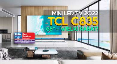 TCL C835 65 cali telewizor 2022 promocja media expert grudzień 2022 okładka