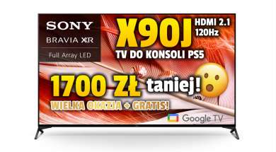 telewizor Sony X90J 55 cali promocja Media Expert listopad 2022 okładka