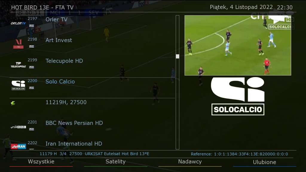 darmowe niekodowane kanały programy hd fta solo calcio jak odbierać