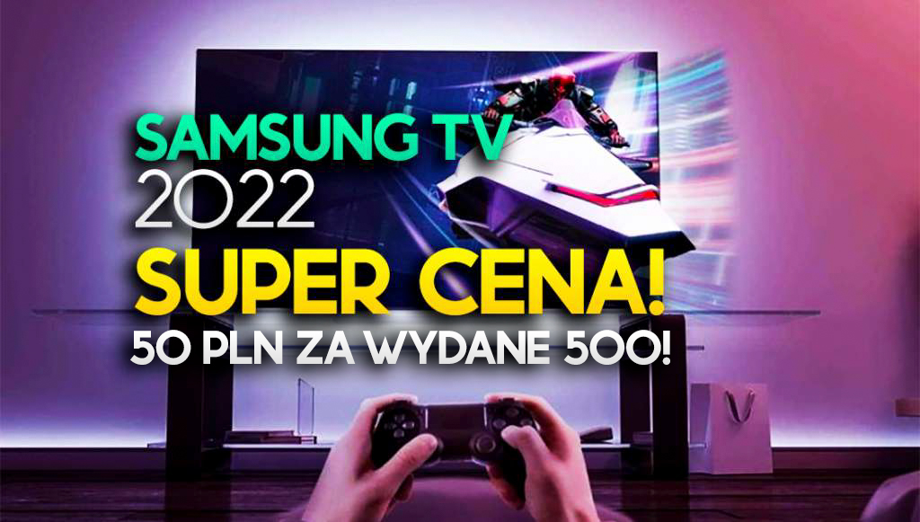 Nowy, świetny TV Samsung Q77B 65″ 120Hz rekordowo tanio! 50 zł za każde wydane 500!