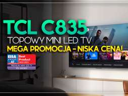 TCL C835 85 cali telewizor 2022 promocja media expert marzec 2023 okładka