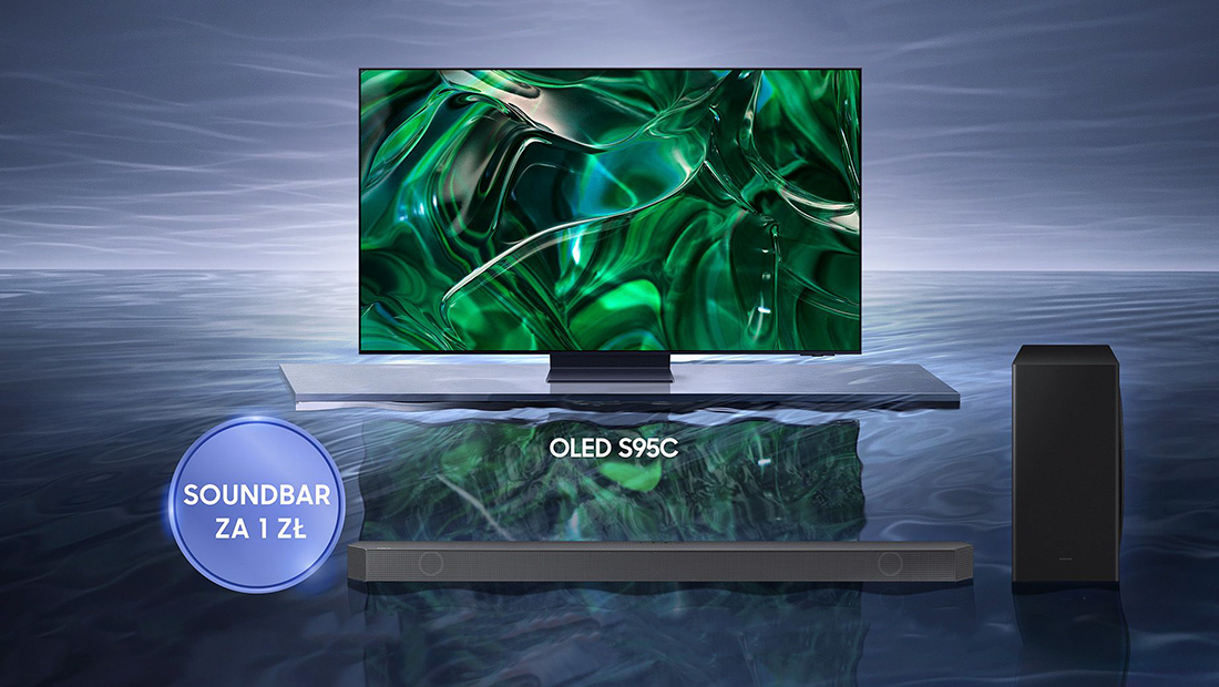 Wreszcie: rusza przedsprzedaż TV Samsung OLED S95C! Pierwszy raz 77″, soundbar gratis – jakie ceny?