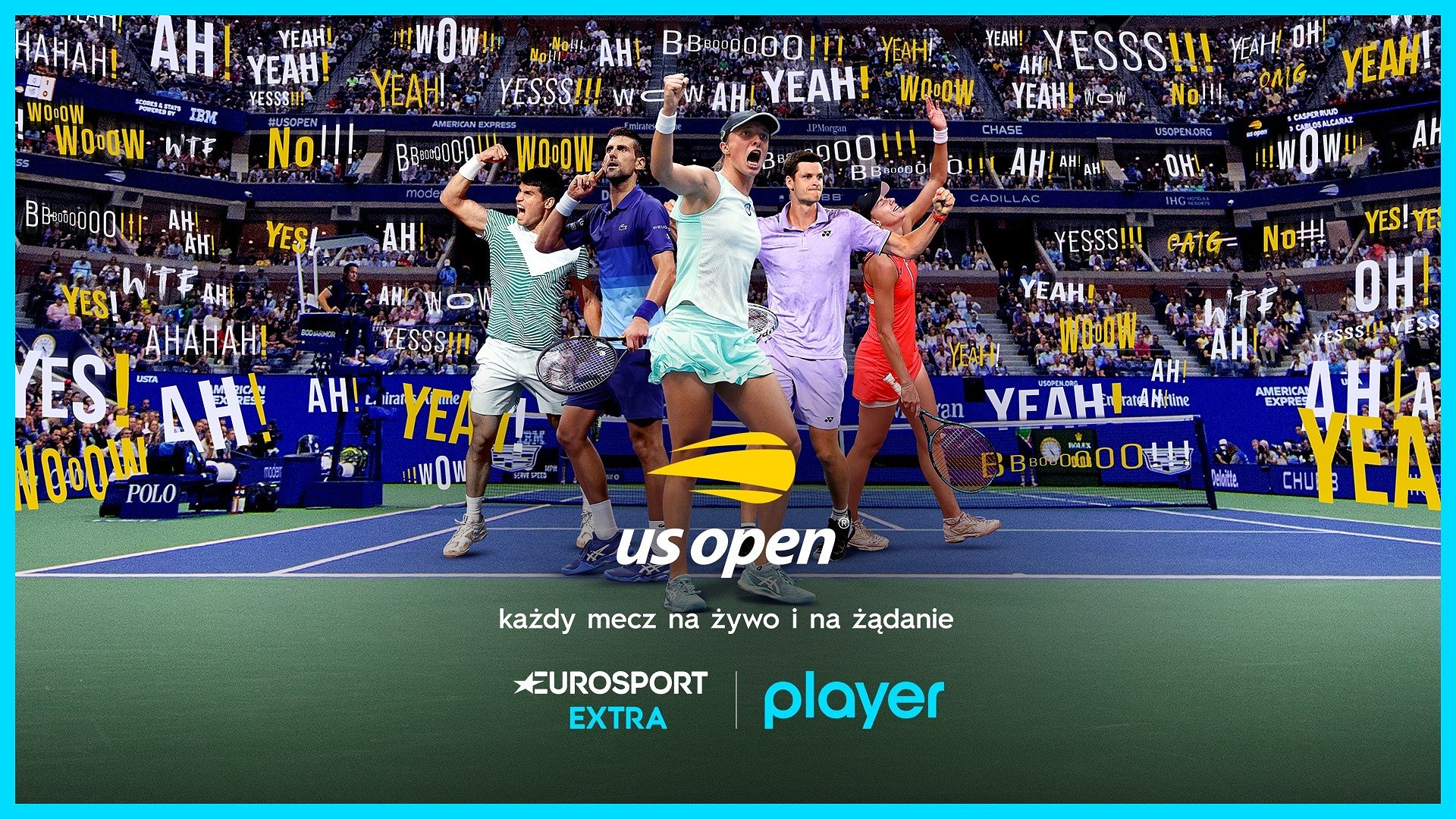 Startuje US Open – od poniedziałku na żywo w Eurosport i online w Player! Zagra Iga Świątek