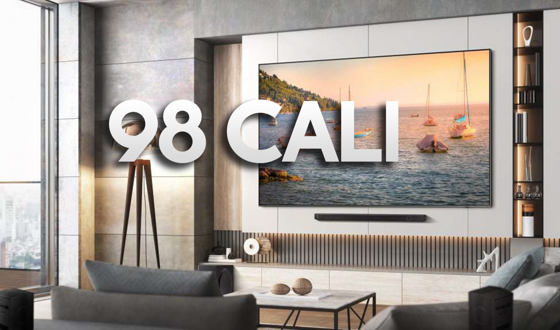 Mistrzowska okazja! Telewizor Samsung QLED 98 cali z HDMI 2.1 i 120 Hz w super cenie