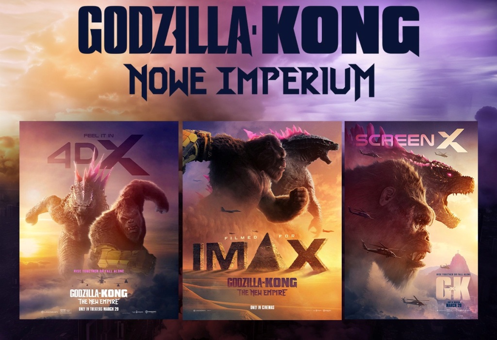Świąteczny weekend: gdzie obejrzeć hit filmowy Godzilla i Kong: Nowe Imperium?