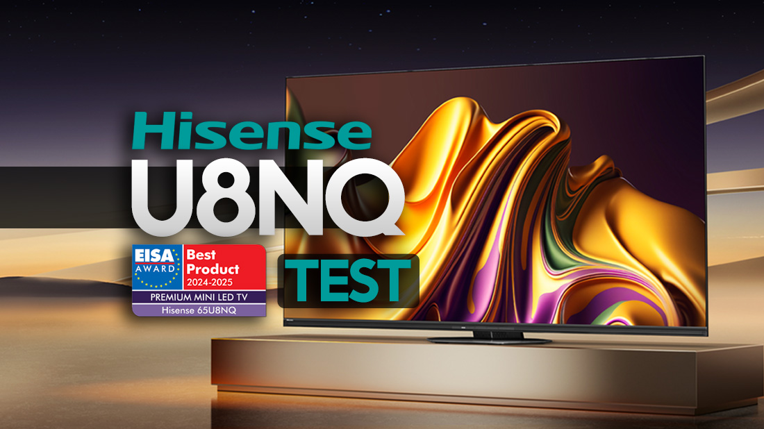 Test telewizora Hisense U8NQ – najlepszy Premium Mini LED TV według EISA