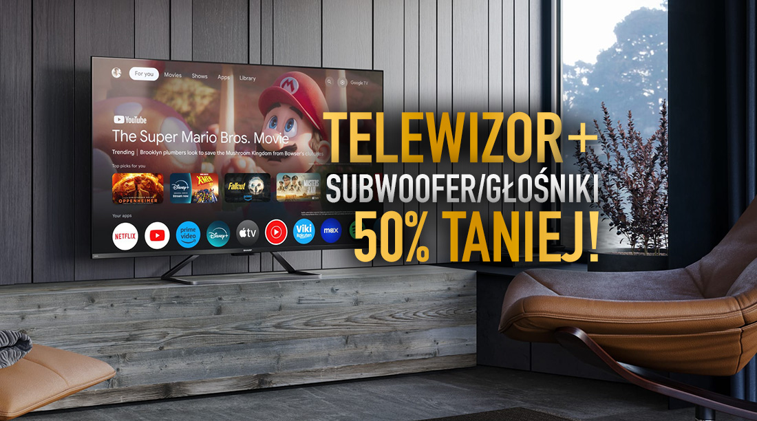 Kup nowy telewizor i zgarnij subwoofer albo głośniki 50% taniej! Gdzie skorzystać?