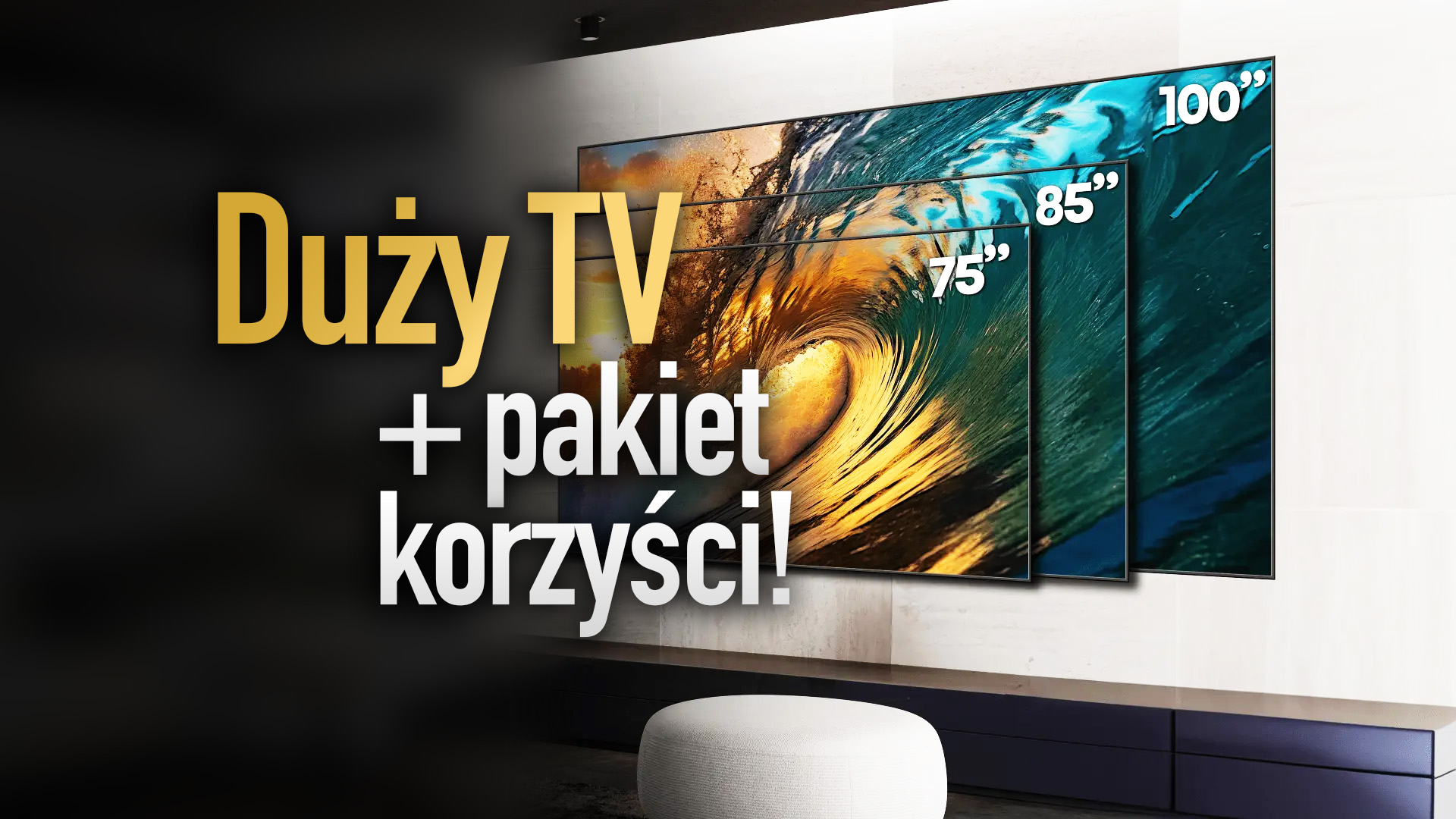 Kupujesz duży telewizor? Nie ma lepszego momentu niż teraz! Pakiet korzyści GRATIS od Hisense! Gdzie?