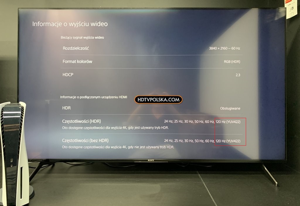 Sony X90J BRAVIA XR test granie input lag ustawienia playstation 5