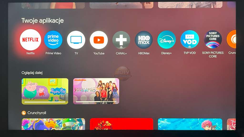 System Google TV na telewizorze 4K LED Sony BRAVIA 3 z rocznika 2025 w teście HDTVPolska