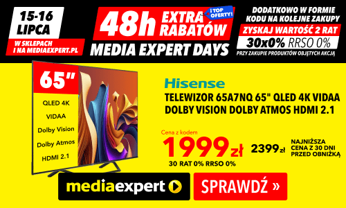 Promocja Media Expert Days na telewizory Hisense 