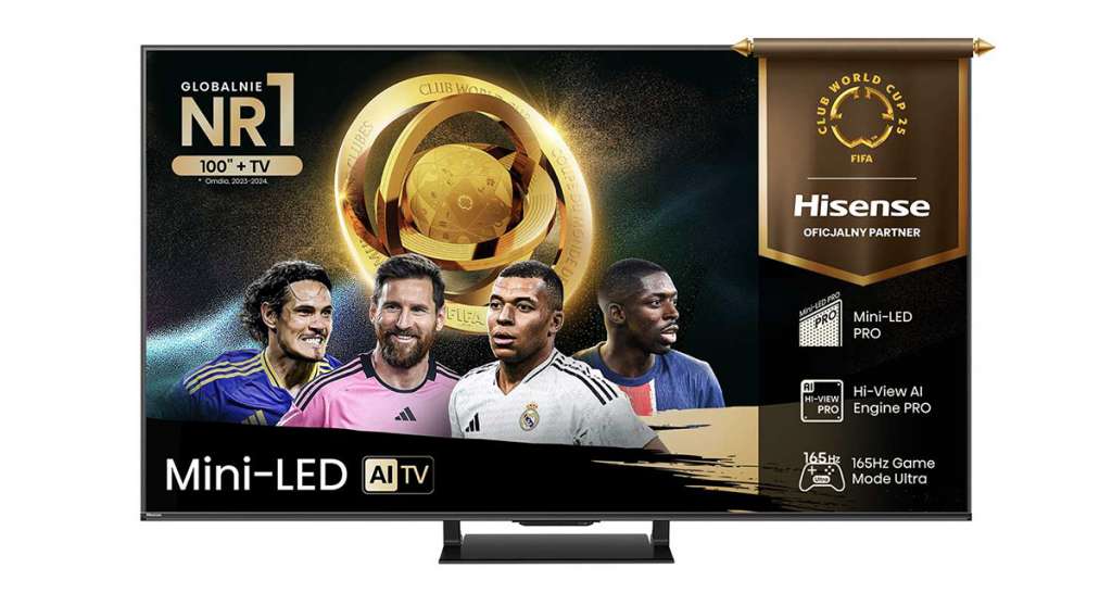 hisense mini led telewizor 4k 2025 u78q pro wygląd przód