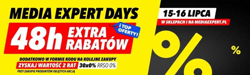 Promocja Media Expert Days na telewizory LG OLED C4 i Samsung QLED Q60D