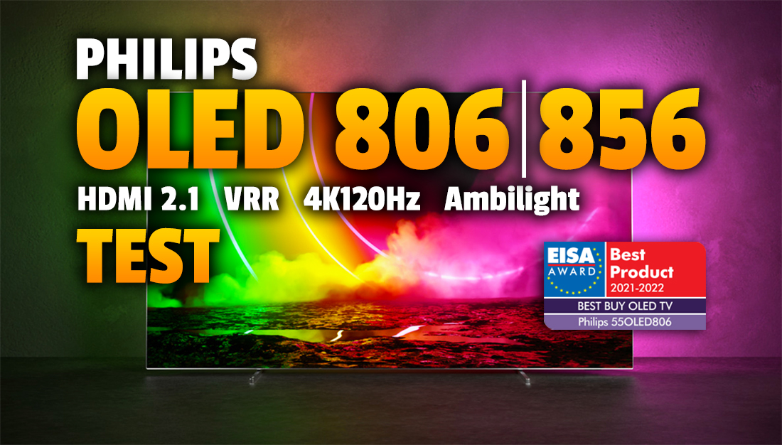 Fani Philips i Ambilight czekali na taki telewizor OLED od lat! Testujemy Philips OLED 806 / OLED 856 HDMI 2.1 z nagrodą EISA